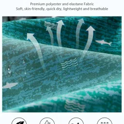 zeetoo Mens Swim Trunks with Compression Liner 5.5" Inseam Quick Dry Board Shorts Swim Shorts image 5