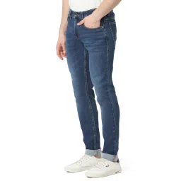 spykar Men Blue Skinny Fit Low Rise Casual Jeans image 1