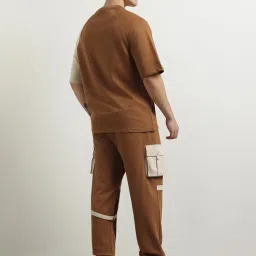 nobero Cotton Blend Oversized Casual Round Neck Co-Ord Set For Men Casual Sleepwear & Loungewear Set & Night Suits Set For Men image 3