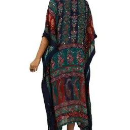 soch Womens Chinon Ethnic Motifs Print Kaftan image 3