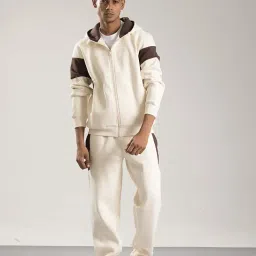 one way Men Solid Comfort and Classic Fit Tracksuit (1 Sweatshirt, 1 Trackpants) image 2