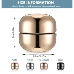 kitdao KITCHENDAO Hijab Magnetic Pins, Catcan Multi-Use Strength Hijab Pins for Women Clothing Scarf Magnets, Colorful Pinless magnet pins for Hijab Magnets Buttons (4 Pair) (Multicolor) image 1