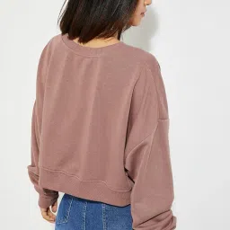max Women's Polyester Blend Crew Neck Sweatshirt image 5