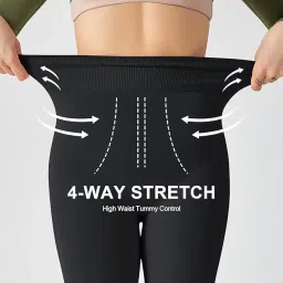 zylum Fleece Lined Leggings Women Winter Warm Thick Tights Thermal Velvet Pants Tummy Control Soft Stretchy image 3