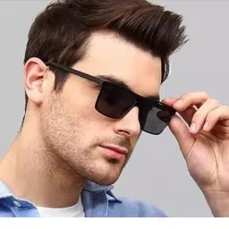 iflash Rectangular Sunglasses Retro Fashion Shades for Men & Women (Pack of 4) image 3