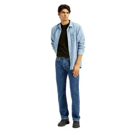 levi's Men's 505 Straight Fit Mid Rise Jeans image 3