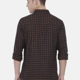 the indian garage co Men's Checkered Slim Fit Shirt image 4