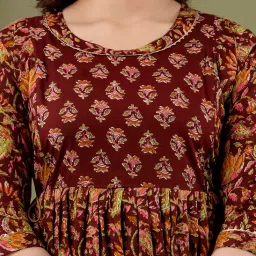 Women Cotton Knee Length Maternity Nighties & Nightdresses image 2