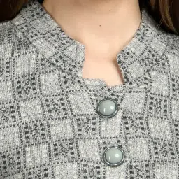 ladywillington Women Woolen Long Coat Warm Fabric Cardigans Winter Wear Pure Wool Sweater for Women 100% Rainbow Wool Free Size Warm Cardigans with Side Pockets image 2