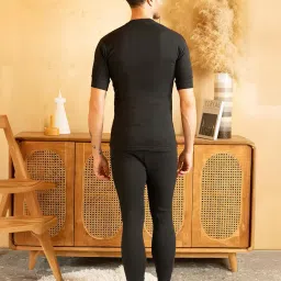 lux cott's wool Lux Cottswool Men's Half Sleeves Round Neck Thermal Set image 3