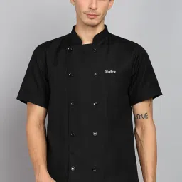 atcx Chef Coat For Men & Women, Unisex Half Sleeve, Breathable Professional Kitchen Uniform Apron image 5