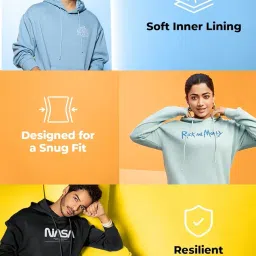 bewakoof Women's Cotton Hooded Sweatshirt image 4