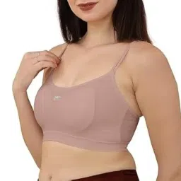 dkoale Women Bra - Girls Bra Cotton Padded Bra Sports Bra (Full Coverage, Removable Padded) (Gym Workout Running Yoga Bra) Free Size (Pack of 3), Size (28-34) image 3