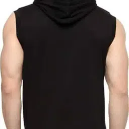 revizo Sweetshirt for Men Sleeveless Hoodie Cotton Fabric for Casual, Gym Wear, Sports, Jogging Sweatshirt for Men image 1