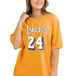 leotude Women's Cotton Round Neck Oversized Half Sleeve Drop Shoulder T-Shirt Combo (Pack of 2) image 1