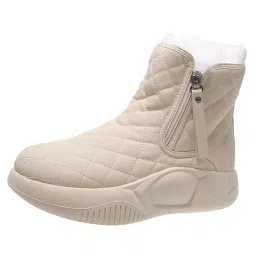 velura SYDL Winter Snow Boots Warm Lined Short Boots Fashion for Trekking Hiker Winter 39 Beige|Pair of Snow Boots|Clothing Shoes & Accessories image 4