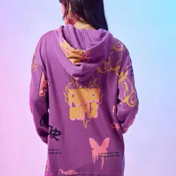 bewakoof Women's Cotton Hooded Sweatshirt image 3