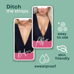 pruvave Body Tape For Women, Breast Shaper & Lifter with Breathable Boob Tape for Breast Lift Tape for Backless, No Show Bra for Women, Skin Friendly Adhesive (5 Meter) image 5