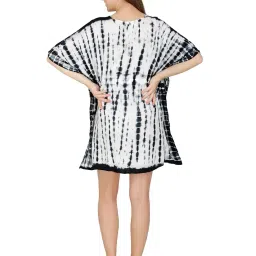 ukal Women Fashion Short Kaftan Beachwear Dress Tank Top Sleepwear Tunic Nightwear Gown (Free Size) image 4