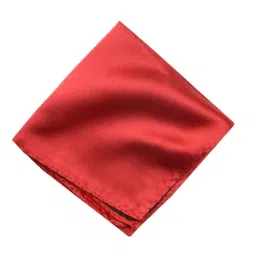 greyknot Men's Pocket Square Set – Black & Red (Pack of 2) | 10x10 inch Satin Finish Handkerchief for Wedding, Tuxedo, Suit, Blazer & Formal Occasions image 3