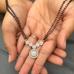 wynona Diamond mangalsutra for women 18 inch (D73) image 3