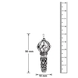 mahi Lord Hanuman Gada Combo of Two Pendants For Men CO1104259M image 5