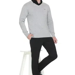 godfrey Regular Fit Premium Cotton V-Neck Solid Sweater image 5