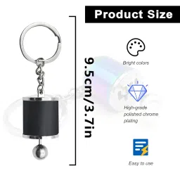 Shifter Gear Keychain, 6 Speed Gear Box Shifter Keychain Key chain Ring image 1