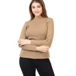 twenty me Winter Wear Casual Solid Acrylic Soft & Warm High Neck Skivvy for Women's image 5
