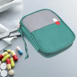 arura (label) Medicine Bags, Travel First Aid Box, Empty First Aid Kit Waterproof Medicine Storage Box, First Aid Pouch for Home, Office, Travel, Camping, Hiking (Small) image 5