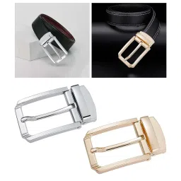 bnf 5Xmetal Belt Buckle Replacement For Leather Strap Fashion Mens Pin Belt Buckle Silver | Mens Accessories | Belt Buckles image 4