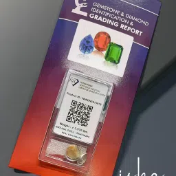 ishaspirituals Certified Natural Rahumani Pendant Locket in German Silver Rahu mani Stone with IGS Lab Report image 2