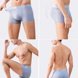 jemego Nylon Ice Silk Breathable Men's Underwear, Mens Padded Butt Underwear Boxer Shape Enhancer Briefs image 5