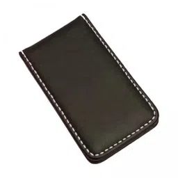 ujeavette 2xMagnetic Money Clip Dollar Cash Clamp Card Holder Wallet Coffee_80x46x8mm image 1