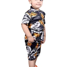 Boys Printed Night Suit Set Multicolour image 1