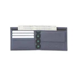 united colors of benetton Selik Leather Global Coin Wallet for Men - Navy, 4 Card Slots image 5