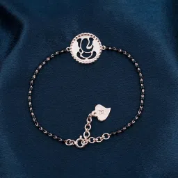 zalkari Rose Gold Religious Lord Ganesh Bracelet image 1