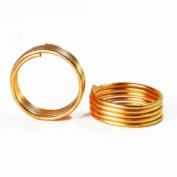 deccani handicrafts Daily Use Metal Alloy (Panchaloha) Toe Ring for Women - Plain Multi Round Spring Type image 3