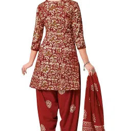miraan Cotton Printed Readymade Salwar Suit For Women (MIRAANSANBAT501) image 1