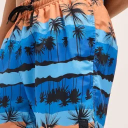 the bear house Men's Printed Swim Shorts with Drawstring Closure image 4