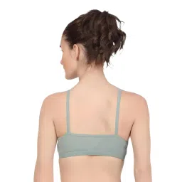 fvco Non-Padded Sports Bra Panty Set for Women, Combo Pack of 3 | Cotton | Daily Use image 2