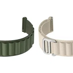 ACM Combo Pack Watch Strap Nylon 22mm compatible with Titan Octane Nm90086km02 Sports Hook Band image 2