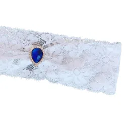 shopora Fashion Crystal Garter Wedding Prom Lace Thigh Ring Leg Decor Free Size 1 | Womens Clothing | Intimates & Sleep | Garter Belts image 1