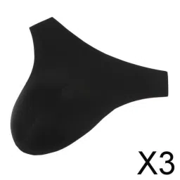 bnf Men's Crossdresser Hiding Gaff Panty for Transgender & Shemale | Tucking Underwear with Removable Shaping Pad | Feminine Look Enhancer | Black, Pack of 3 image 1