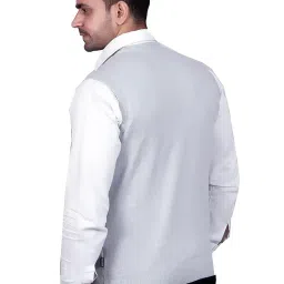 godfrey Men V-Neck Woolen Sleeveless Half Sweater for Winter image 1