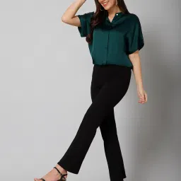 purys Women's Solid Regular Fit Shirt image 4