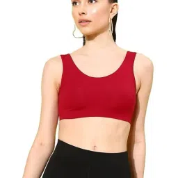 braafee Everyday Non Padded Cotton Sports Bra for Women | Full Coverage Slip Bra | Plus Size Full Coverage Bra (Multicolor)(Pack 3) AAJ60001_AIR image 1