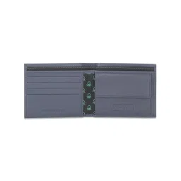 united colors of benetton Selik Leather Global Coin Wallet for Men - Navy, 4 Card Slots image 3