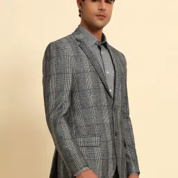 cantabil Men's Checkered Winter Wear Smart Fit Blazer (P_MBZF00103) image 1