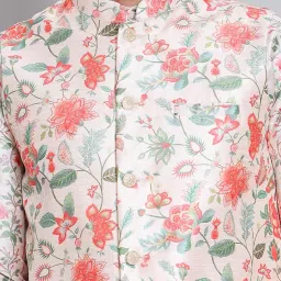 jompers Digital Printed Nehru Jacket For Men image 5